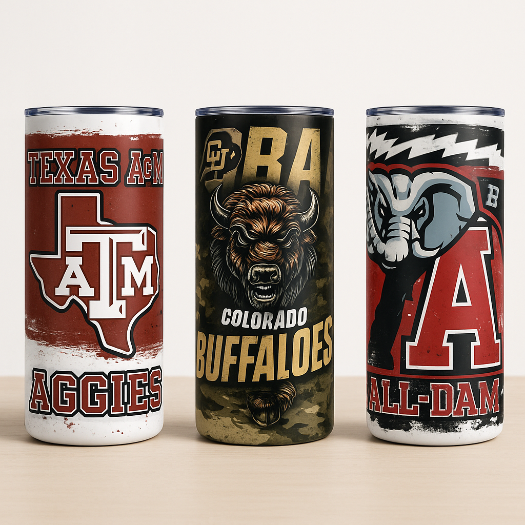 College Football Team Tumblers